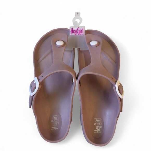 Corkys Shoes - Hey Girl by Corky’s Jet Ski Blush Pink Sandals Women’s 7 Summer Vacation Beach